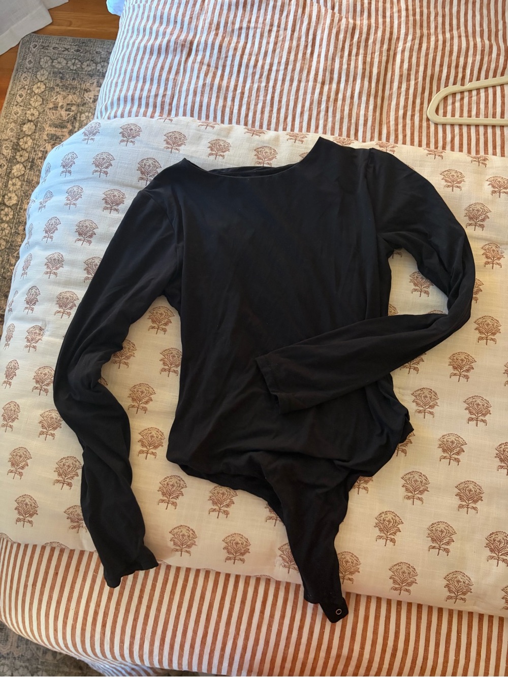 Pinky Black Long-Sleeve Women's Bodysuit